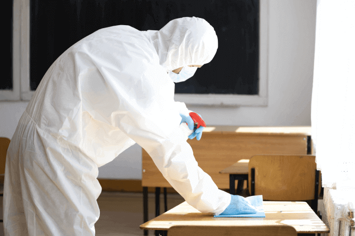 School cleaning professionals