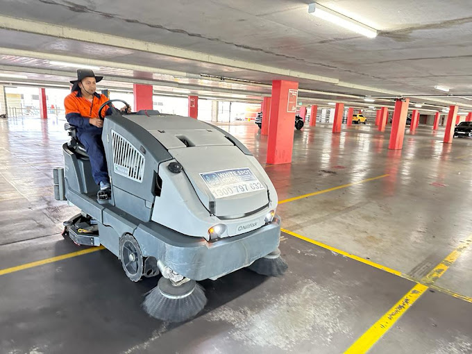 car park scrubbing