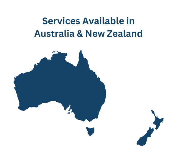 Services available in Australia & New Zealand